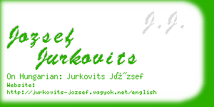 jozsef jurkovits business card